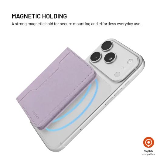 FIXED MagWallet Fold pénztárca MagSafe-fel, világos lila
