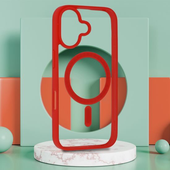 Θήκη Acrylic Color Magsafe, iPhone 17, κόκκινη