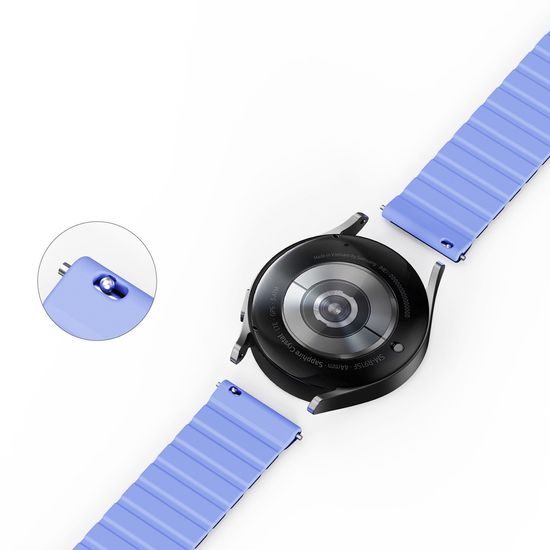 Dux Ducis univerzális mágneses szíj, Samsung Galaxy Watch 3 45mm / S3 / Huawei Watch Ultimate / GT3 SE 46mm (22mm LD verzió), kék