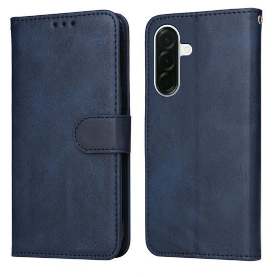 Magnet Schutzhülle für Samsung Galaxy A37 - Leder Handyhülle mit Magnetverschluss - Blau