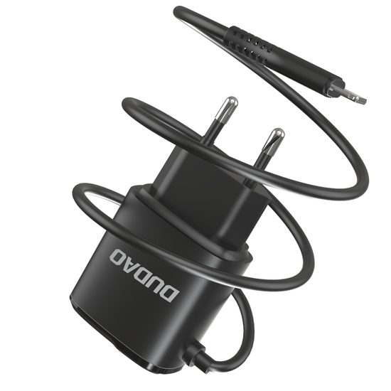 Dudao Lightning punjač s 2 USB priključka, 12W, crna