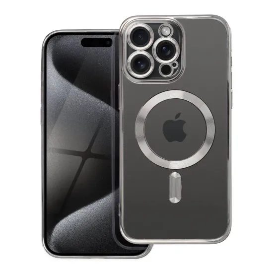 Electro Mag Cover s MagSafeom, iPhone 15 Pro Max, Titanium Gray