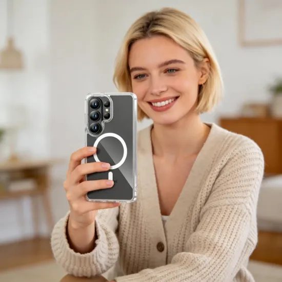 Tech-Protect Flexair Hybrid s MagSafe, Samsung Galaxy S26 Ultra, průhledný