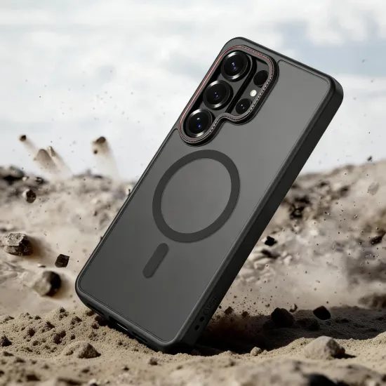 Tech-Protect MagCam MagSafe Cover til Samsung Galaxy S26 Ultra - Rød-Sort