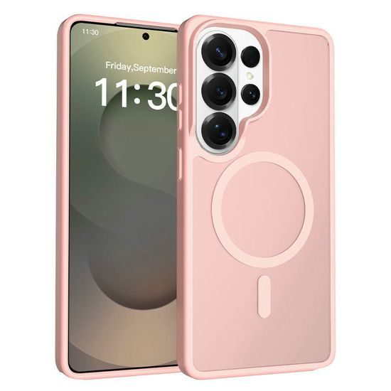 JP MagFit Colour θήκη MagSafe με μαγνήτη N52, Samsung Galaxy S26 Ultra, ανοιχτό ροζ