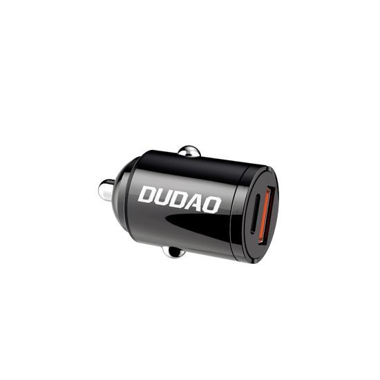 Dudao R3MAX mini avtopolnilec, 48W QC PD, črn