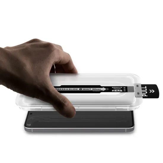 Spigen Glas.TR EZ Fit Pro z aplikatorjem, 2 kosa, Zaščitno kaljeno steklo, Samsung Galaxy A57 5G