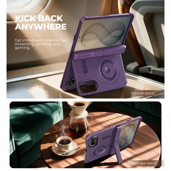 Samsung Galaxy Z Fold 8 vāciņš – Dexnor aizsargvāciņš ar MagSafe – violets