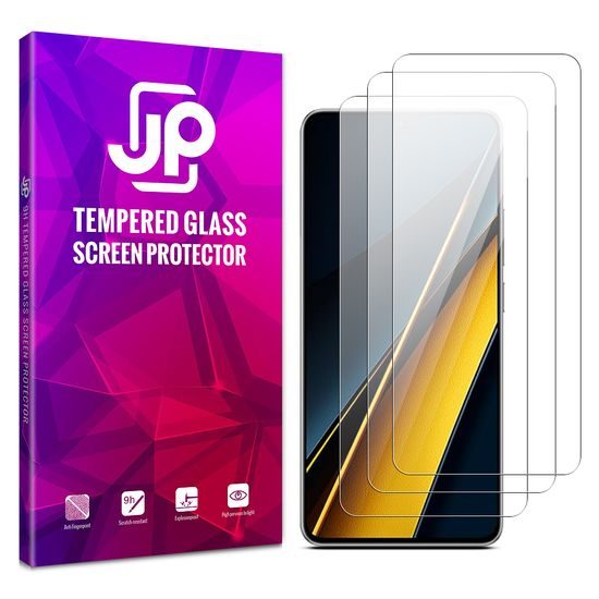JP hosszú csomag edzett üveg, 3 szemüveg telefonhoz, Xiaomi Poco X6 5G