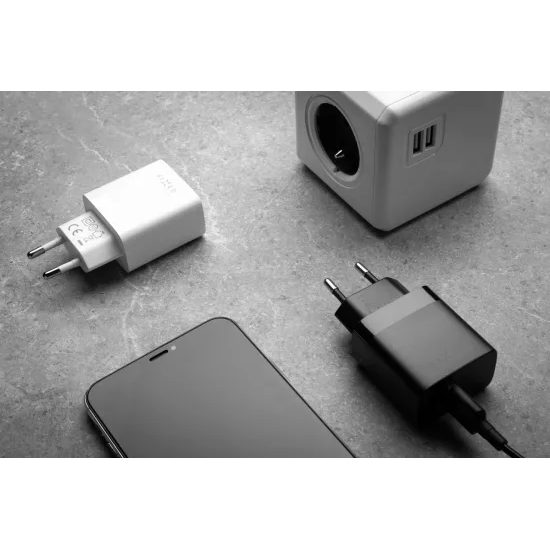 Hálózati töltő FIXED 2x USB, 17W, Smart Rapid Charge, fehér