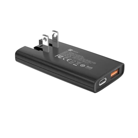 ER POWER Φορτιστής Ταξιδιού USB-C + USB-A, 67W, GaN