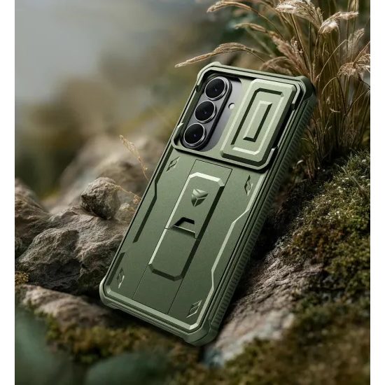 Dexnor 360 Kickstand Camprotector θήκη Samsung Galaxy S26 Plus, πράσινη