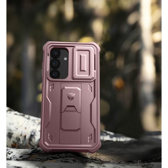 Dexnor 360 Kickstand Camprotector Θήκη Samsung Galaxy S25, Ροζ