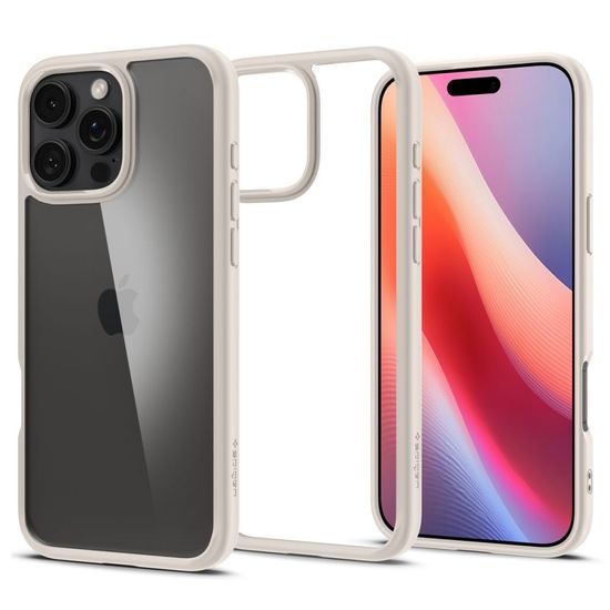 Spigen Ultra hybrid kryt na mobil, iPhone 16 Pro, natural titanium