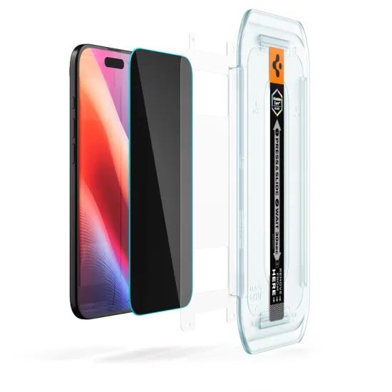Spigen Glass.TR EZFit Privacy με εφαρμοστή, 2 τεμάχια, Σκληρυμένο γυαλί, iPhone Air