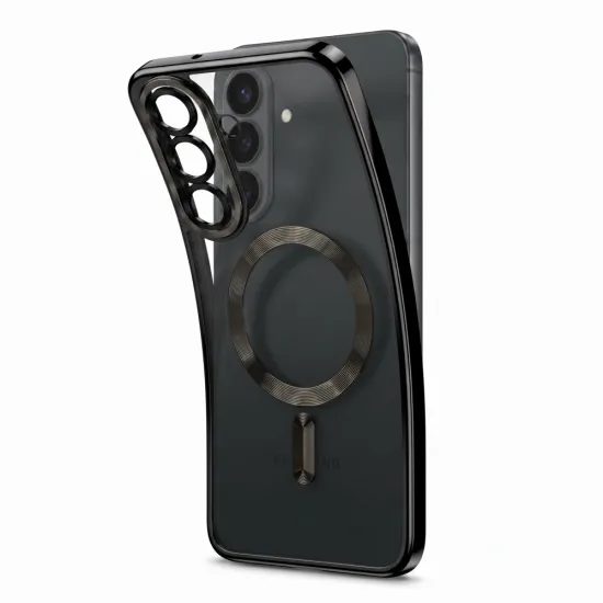 Samsung Galaxy S26 FE vāciņš – Tech-Protect MagFlex MagSafe – spīdīgi melns