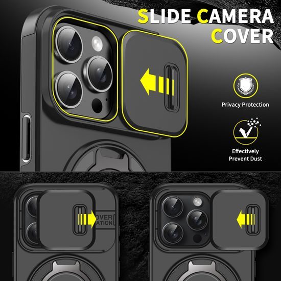 Camslide Stand obal, iPhone 16 Pro Max, modrý