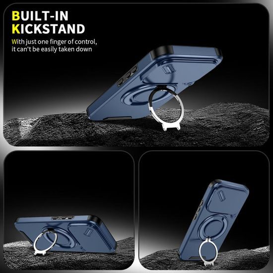 Camslide Stand obal, Xiaomi 17T, modrý
