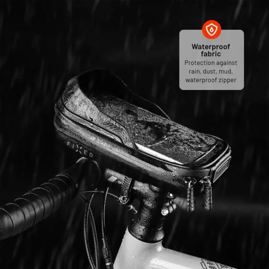 Odnímateľné puzdro na mobilný telefón na bicykel FIXED Bikee Bag 2, čierne