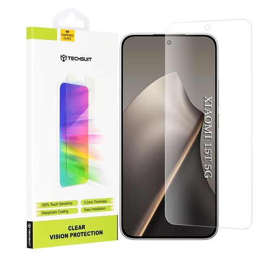 Techsuit Clear Vision Σκληρυμένο γυαλί, Xiaomi 15T