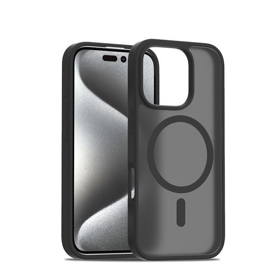 iPhone 16 Pro ümbris – JP MagFit Colour MagSafe N52 magnetiga – must