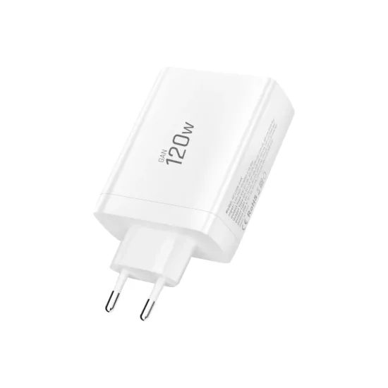 Tech-Protect NC120W-GAN φορτιστής 4 θυρών PD 120W / QC3.0, λευκός