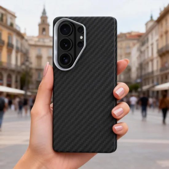 Tech-Protect Ion Carbon MagSafe cover til Samsung Galaxy S26 Ultra - Sort-Sølv