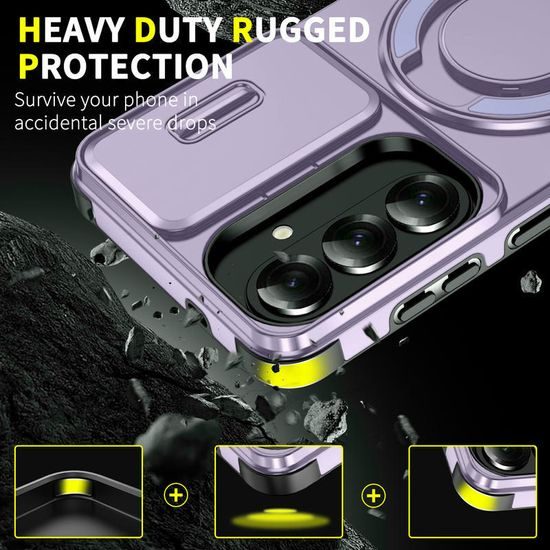 Θήκη Camslide Stand, Samsung Galaxy S26 Plus, μωβ