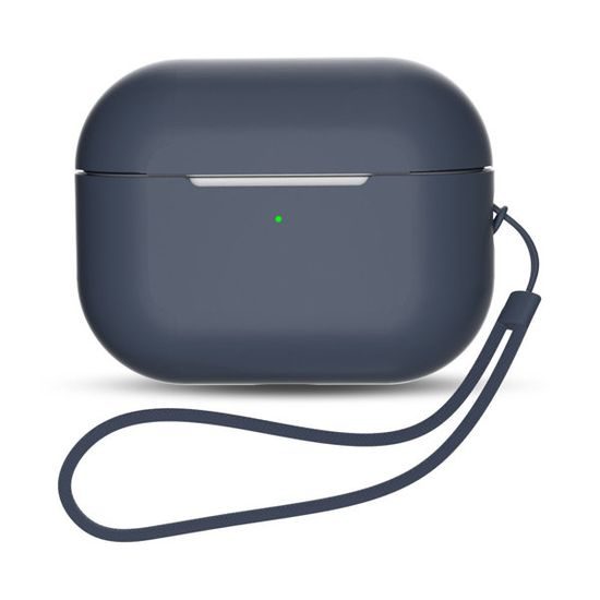 Silicone Case pouzdro pro AirPods Pro 1 / 2 s šňůrkou na zápěstí, modré