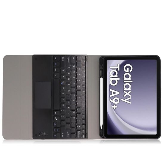 Husă cu tastatură Bluetooth pentru Samsung Galaxy Tab A9 Plus, neagră