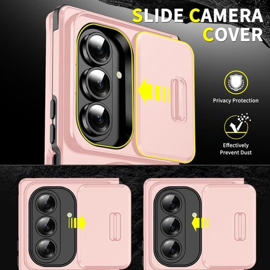 Husă Camslide Stand, Samsung Galaxy Z Fold 8 Ultra, roz