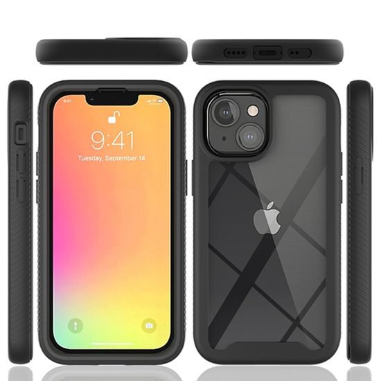 Techsuit Defense360 Pro + védőfólia, iPhone 13 Mini, fekete