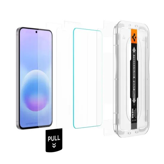 Spigen Glas.TR EZ Fit Pro z aplikatorjem, 2 kosa, Zaščitno kaljeno steklo, Samsung Galaxy A57 5G