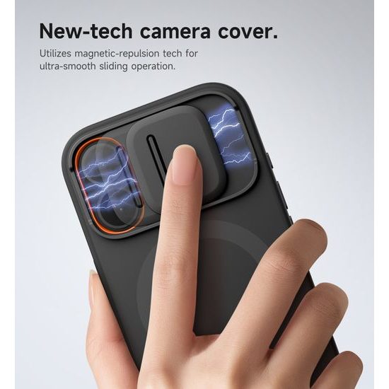 Suritch MagSafe Kickstand Camprotector θήκη iPhone 17, μαύρη