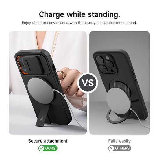 Θήκη Suritch MagSafe με Βάση Στήριξης για iPhone 13 Pro, Μαύρη