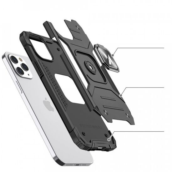 Ring Armor, maska iPhone 12 Pro MAX, crna