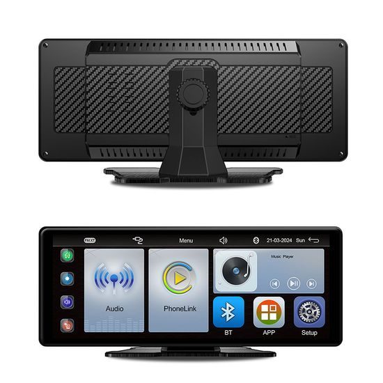 10,26" CarPlay zaslon za auto s bežičnim Apple CarPlay i Android Auto s 4K kamerom i stražnjom Full HD kamerom