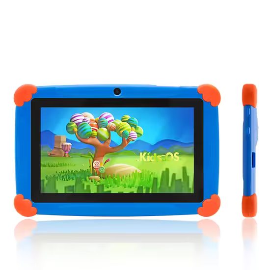 Wintouch K77 tabliet pre deti s hrami, Android, duálny fotoaparát, modrý