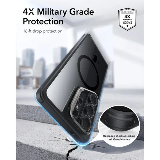 ESR Classic Hybrid Kickstand MagSafe, Samsung Galaxy S26 Ultra, μαύρο