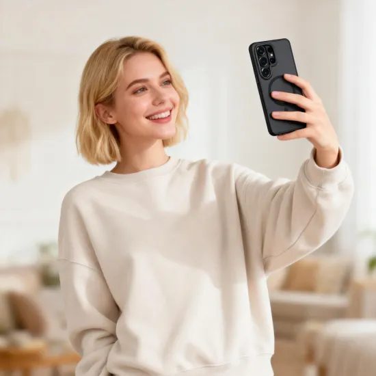 Tech-Protect MagCam Hoesje - MagSafe geschikt - met Camera Cover - voor Samsung Galaxy S26 Ultra - Zwart Mat