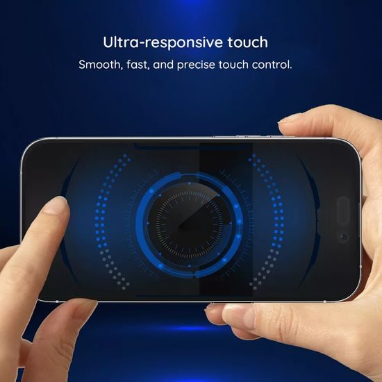 Samsung Galaxy Z Flip7 / Z Flip8 kaitseklaas – Blueo 2.5D Silk Full Cover HD karastatud klaas – must