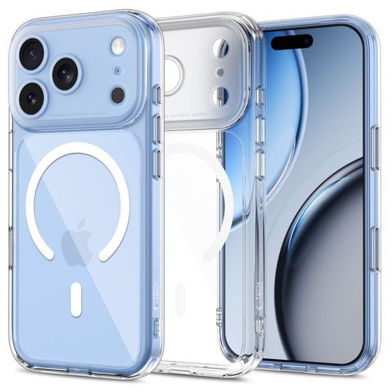 Tech-Protect MagPeak MagSafe CC, iPhone 17 Pro / 18 Pro, průhledný