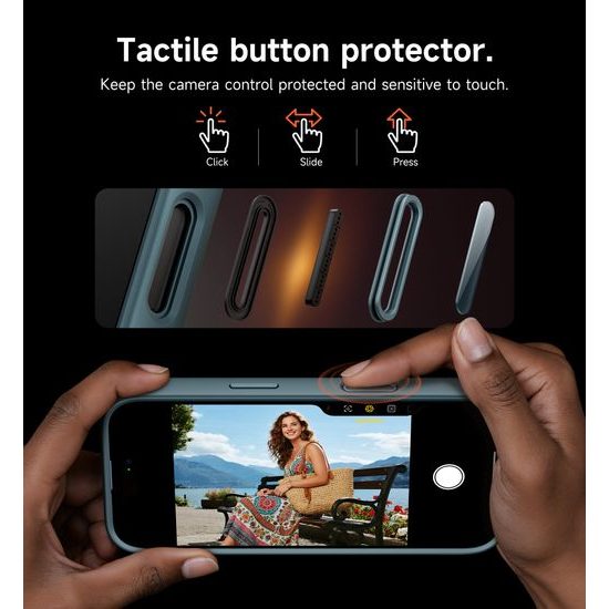 Husă Suritch MagSafe cu Suport și Protecție Cameră pentru iPhone 17 Pro / 18 Pro, verde închis