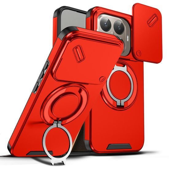 Θήκη Camslide Stand, Xiaomi 15T Pro, κόκκινη
