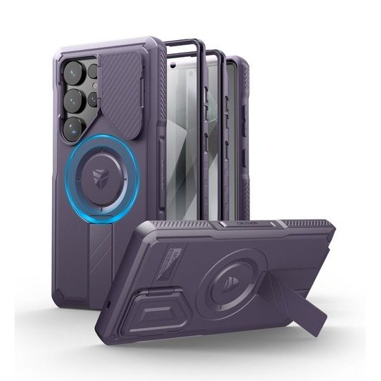 Dexnor MagSafe 360 Kickstand Προστατευτική Θήκη Samsung Galaxy S25 Ultra, Μωβ