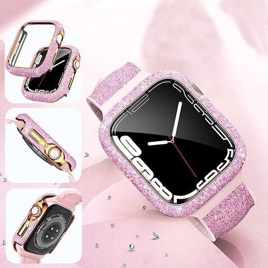 JP Watch etui Crystal, Apple Watch 4 / 5 / 6 / SE, 40 mm, roza