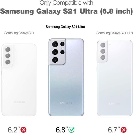 Suritch 360 Marble Θήκη για Samsung Galaxy S21 Ultra, Λευκή