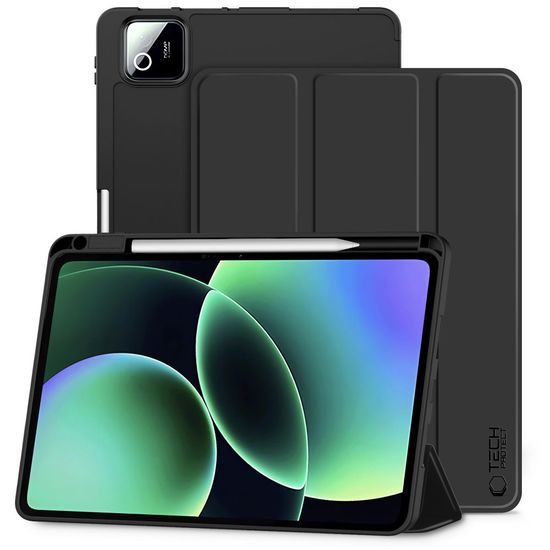 Tech-Protect SC Pen Schutzhülle für Xiaomi Pad 7 / 7 Pro / 8 / 8 Pro 11.2 - Mit Stifthalter - Schwarz
