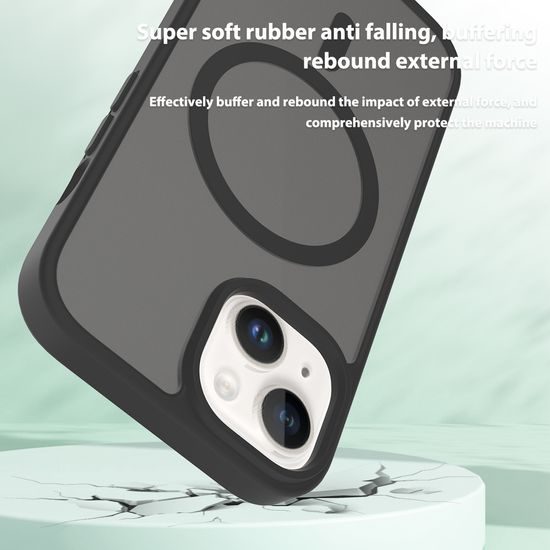 JP MagFit Colour MagSafe Θήκη με Μαγνήτη N52, iPhone 15, Μαύρο