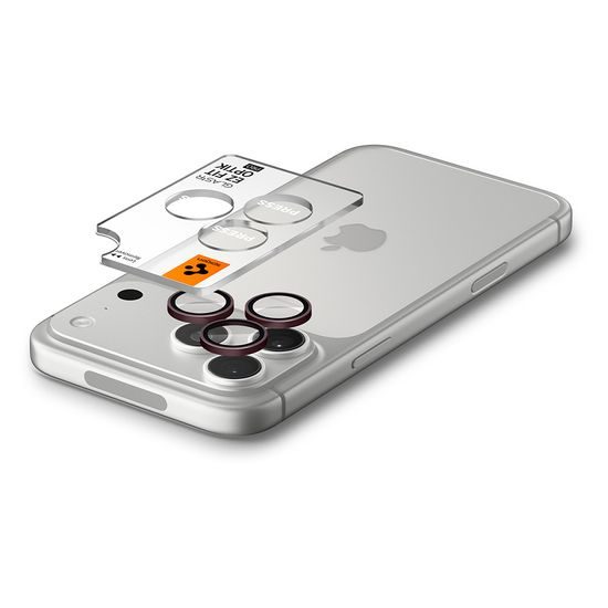 Spigen Optik.TR Ez Fit (AGL12044), ochrana fotoaparátu, 2 kusy, iPhone 18 Pro / 18 Pro Max, červená